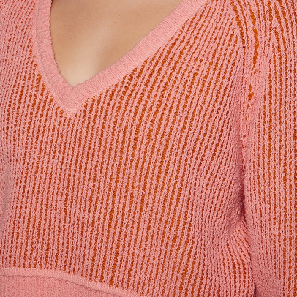 FREE PEOPLE High Low V Sweater - Picture 2 of 7
